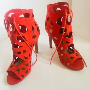 ALDO open toe booties